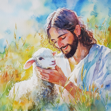 Religious Easter Sign, DCO-13465, Sign For Wreath, 10x10